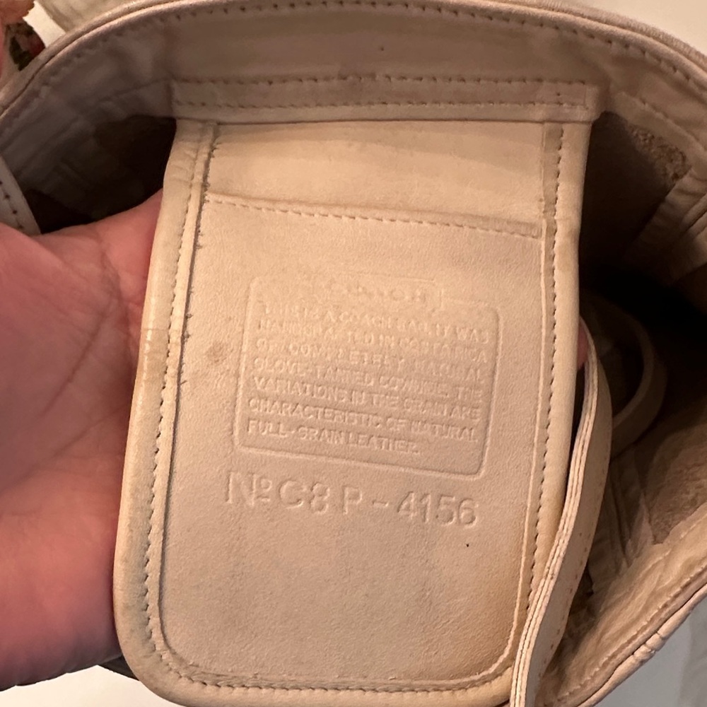 Coach Cream Leather Hobo Bag - Picture 2 of 4